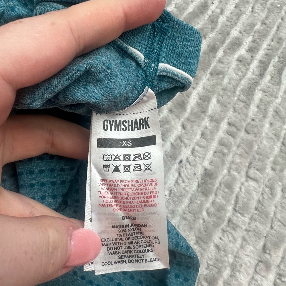 Gymshark Vital Seamless 2.0 Leggings in Tahoe Teal Marl - Size XS - Picture 7 of 7
